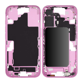 Chassis iPhone 16 Plus sans Vitre Arrière sans Batterie Rose eSIM US (Origine Demonté) Grade A