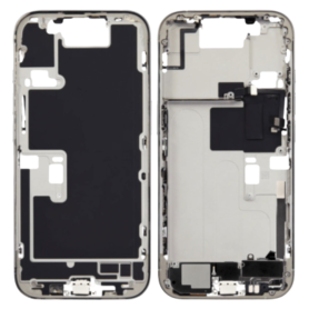 Châssis iPhone 16 Pro Max Sans Connecteur de charge Titane Noir (Original Demonté) – Grade B