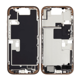 Châssis iPhone 16 Pro Max sans Vitre Arrière sans Batterie Titane Sable (Original Demonté) Grade AB