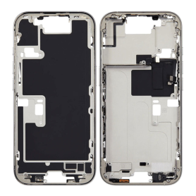Châssis iPhone 16 Pro sans Vitre Arrière sans Batterie Titane Blanc eSIM US (Original Demonté) Grade A