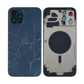 Châssis Vide iPhone 12 Pro Bleu (Original Demonté) – Cassé