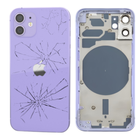 Châssis Vide iPhone 12 Violet (Original Demonté) – Cassé