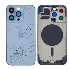 Châssis Vide iPhone 13 Pro Bleu (Original Demonté) – Cassé