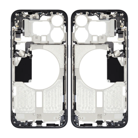 Châssis Vide sans Vitre Arrière iPhone 15 Pro Noir – (Original Demonté) Grade A