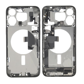 Châssis Vide sans Vitre Arrière iPhone 15 Pro Natuel – (Origine Demonté) Grade A