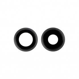 Contour / Vitre cache caméra arrière iPhone 11 Noir (à souder)