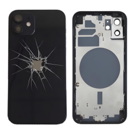 Châssis Vide iPhone 12 Noir (Original Demonté) – Cassé