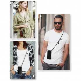 Coque de Protection en Silicone Multicolore avec Collier – iPhone 7-17 Pro Max