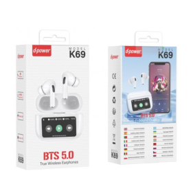 Écouteurs sans fil avec écran LCD – D-power K69