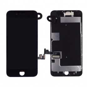 Ecran iPhone 8 Plus Noir avec Caméra avant + Ecouteur Interne (Prémonté)