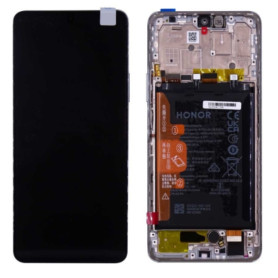 Ecran Huawei Honor Magic 4 Lite Noir Sur Châssis + Batterie (Service Pack) – 0235ACGA