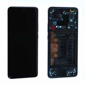 Ecran Huawei Mate 20 Pro Noir Sur Châssis + Batterie 02352FRL (Service pack) – 02352FRL-02352GUH