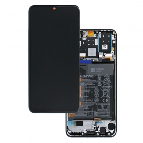 Ecran Huawei P30 Lite New Edition 2020 Noir Sur Châssis + Batterie (Service pack) – 02353FPX-02353DQU