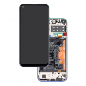 Ecran Huawei P40 Lite E Bleu Sur Châssis + Batterie (Service Pack) – 02353FMX