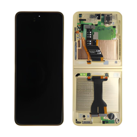 Ecran Intérieur Samsung Galaxy Z Flip 6 (F741) Jaune + Châssis (Service Pack) – GH82-35013B