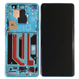 Ecran OnePlus 8T Bleu +Châssis (Original Démonté) – Grade A