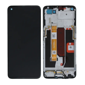 Ecran OPPO A74 / A54 5G (2021) Noir avec Châssis (Original Pack)