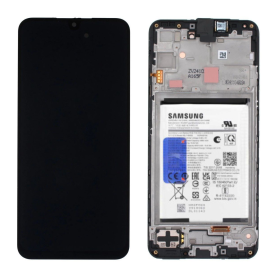 Ecran Samsung Galaxy A16 5G (A165F) Noir + Châssis +Batterie (Original Démonté) – Grade A