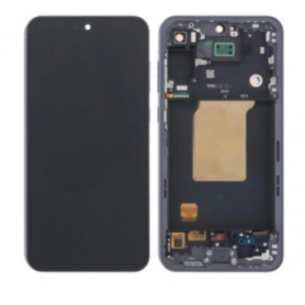 Ecran Samsung Galaxy A55 5G (A556B) Bleu + Châssis (Original Reconditionné)