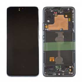 Ecran Samsung Galaxy A90 5G (A908F) Noir + Châssis (Service Pack) – GH82-21092A-21530A-21606A