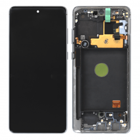 Ecran Samsung Galaxy Note 10 Lite (N770) Argent + Chassis (Soft Oled)