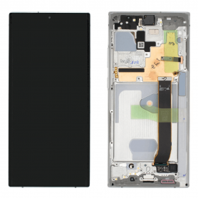 Ecran Samsung Galaxy Note 20 Ultra 4G/5G (N985/N986) Argent + Châssis (Soft Oled)