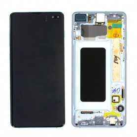 Ecran Samsung Galaxy S10 Plus (G975) Prism Bleu + Châssis (Service Pack) – 18849C-18834C