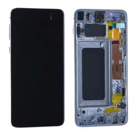 Ecran Samsung Galaxy S10E (G970) Argent Avec Châssis (Original Reconditionné)