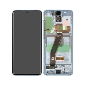 Ecran Samsung Galaxy S20 4G/5G (G980/G981) Bleu + Châssis (Original Reconditionné)