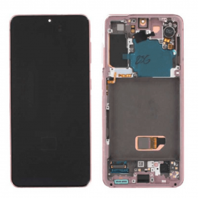 Ecran Samsung Galaxy S21 5G (G991) Rose + Châssis (Service Pack) – GH82-24544D