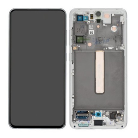 Ecran Samsung Galaxy S21 FE (G990) Blanc+ Châssis (Original Démonté) – Grade A