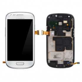 Ecran Samsung Galaxy S3 MIni (i8190) Blanc Sur Chassis (In-cell)