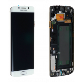 Ecran Samsung Galaxy S6 Edge (G925F) Blanc (Service Pack) – GH97-17162B-17334B-17334B