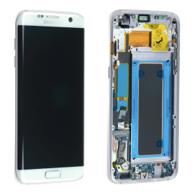 Ecran Samsung Galaxy S7 Edge (G935F) Blanc + Châssis (Original Démonté) – Grade A