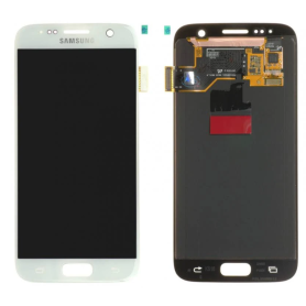 Ecran Samsung Galaxy S7 (G930F) Blanc + Châssis (Original Démonté) – Grade A