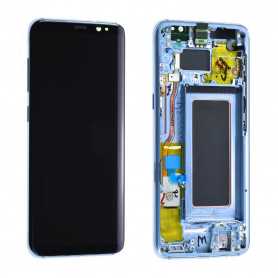 Ecran Samsung Galaxy S8 (G950F) Bleu + Châssis (Original Reconditionné)