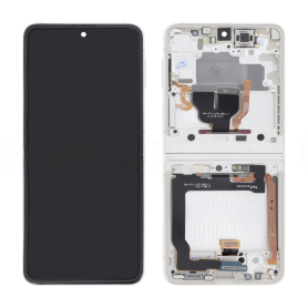 Ecran Samsung Galaxy Z Flip 3 5G Argent + Châssis (Original Reconditionné)