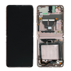 Ecran Samsung Galaxy Z Flip 3 5G Beige + Châssis (Original Démonté) – Grade A