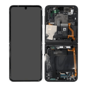 Ecran Samsung Galaxy Z Flip 3 5G Noir + Châssis (Original Démonté) – Grade A