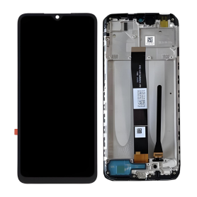 Ecran Xiaomi Redmi 10A (2022) Noir + Châssis (Service Pack) – 560001C3L200