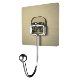 Grand Crochet Adhésif Transparent – Lot de 5 pcs