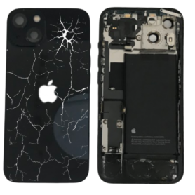 Châssis Complet iPhone 13 Noir – Sans Connecteur de Charge (Original Demonté) – Cassé