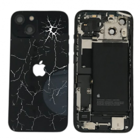 Châssis Complet iPhone 13 Noir – Connecteur de Charge + Batterie (Original Demonté) Cassé