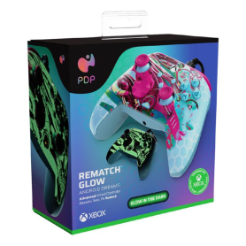 Manette Filaire Xbox Série X/S & PC PDP – Android Dreams REMATCH GLOW (Brille dans le noir) – 049-023-ADDM