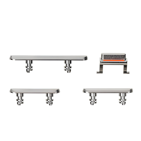 Pack Boutons volume + Vibreur + Power iPhone 11 Pro / 11 Pro Max Argent