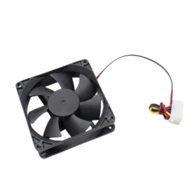 Ventilateur de Refroidissement Silencieux 80 x 25 mm – 4Pin – Noir