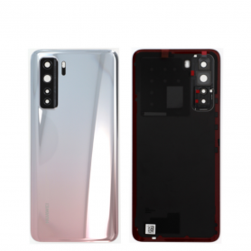 Vitre Arrière Huawei P40 Lite 5G Argent Avec Adhésif (Sans Logo)