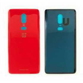 Vitre arrière OnePlus 6 Rouge (Original Démonté) – Grade A