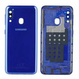 Vitre arrière Samsung Galaxy A20E (A202F) Bleu (Service Pack) – GH82-20125C