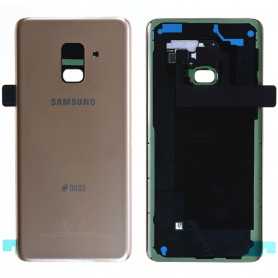 Vitre arrière Samsung Galaxy A8 2018 Duos (A530) Or (Service Pack) – GH82-15557C